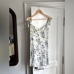 Reformation delicate floral mini dress